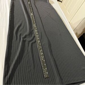 GANTOS size medium Black & white maxi pinstripe stretch elastic waist